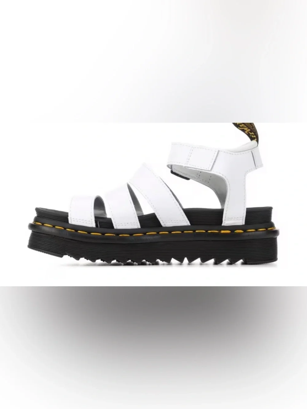 Dr. Martens Blaire White Hydro Leather Strap Sandals NWT - Picture 3 of 4
